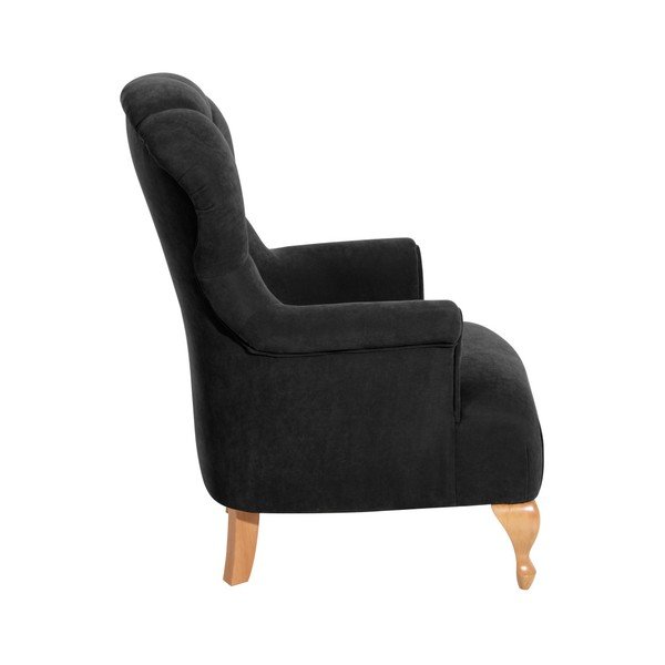 Juodas fotelis Max Winzer Camilla Velor-image-1