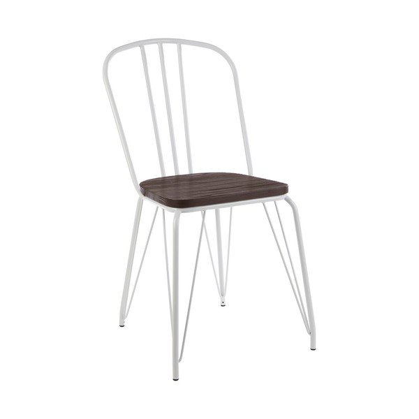 Baltos spalvos/natūralios spalvos iš guobos masyvo valgomojo kėdė District – Premier Housewares