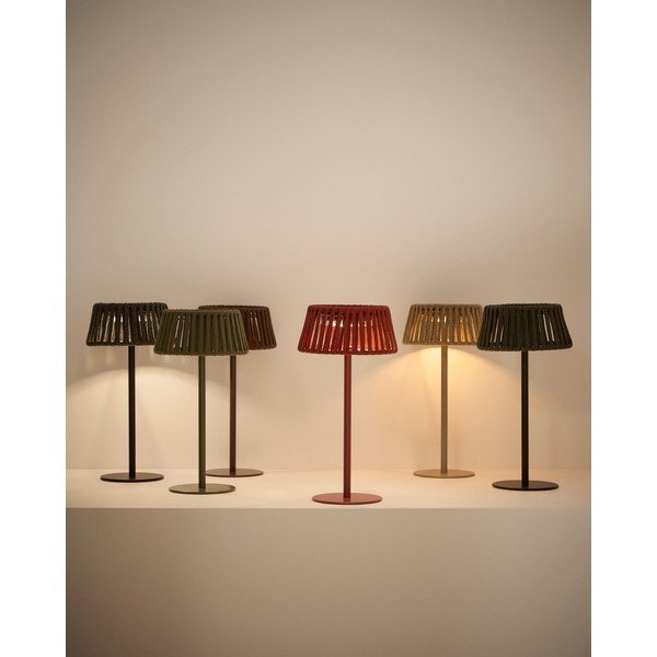 Stalinis/nešiojamas lauko šviestuvas LED saulės baterijos (aukštis 30 cm) Aldet – Kave Home-image-4