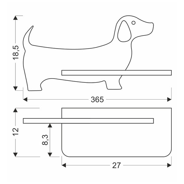 Juodas vaikiškas šviestuvas Dog - Candellux Lighting-image-4