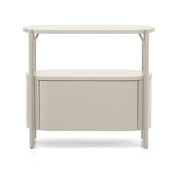 Baltos spalvos spintelė po kriaukle 90x81 cm Arely – Kave Home