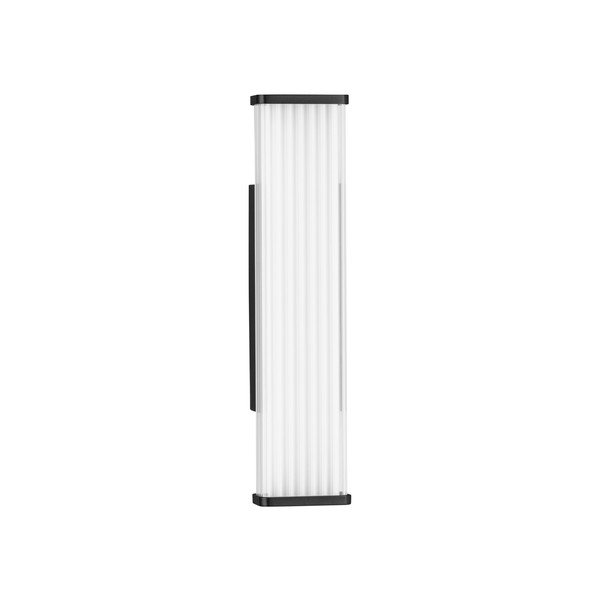 Matinės juodos spalvos iš metalo sieninė lempa LED Misty – Nova Luce