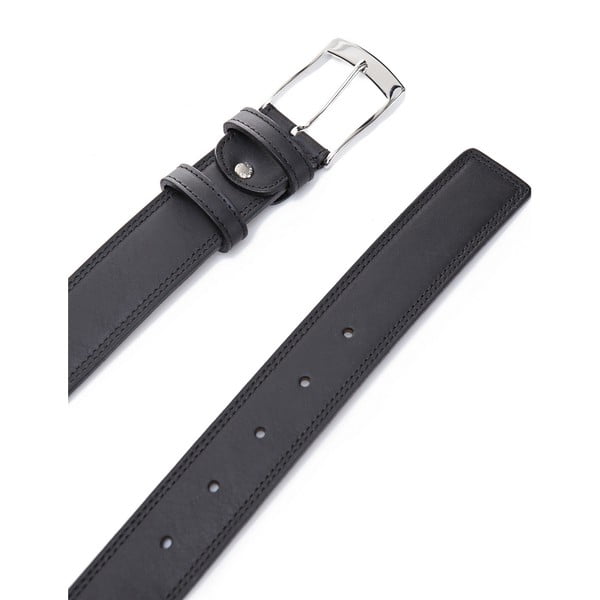 Odinis diržas Elegantiškas juodas, 130 cm-image-2
