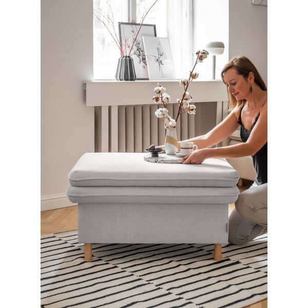 Taburetė šviesiai pilkos spalvos Simon – Miuform-image-2