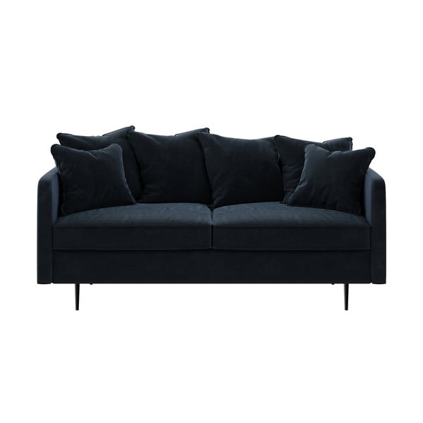Tamsiai mėlyna aksominė sofa Ghado Esme, 176 cm