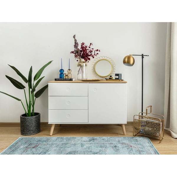 Mėlynas viskozės kilimas Universal Lara Aqua, 120 x 170 cm-image-1