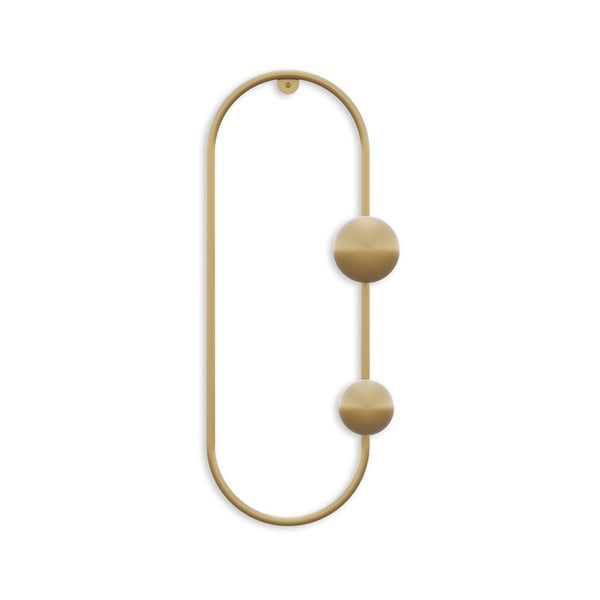 Iš metalo sieninė lentyna auksinės spalvos Dama – Kalune Design