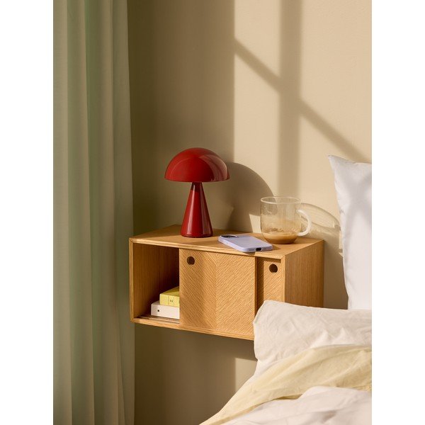 Ąžuolo medienos sieninė lentyna Hübsch Herringbone-image-2