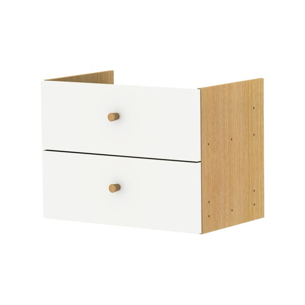 Baltos spalvos modulinė lentynų sistema 43x33 cm Z Cube - Tenzo