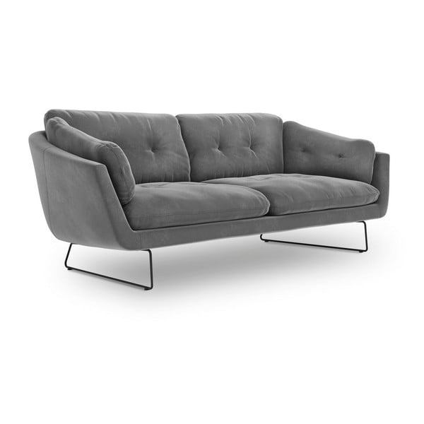 Pilka aksominė sofa Windsor & Co Sofas Gravity-image-2