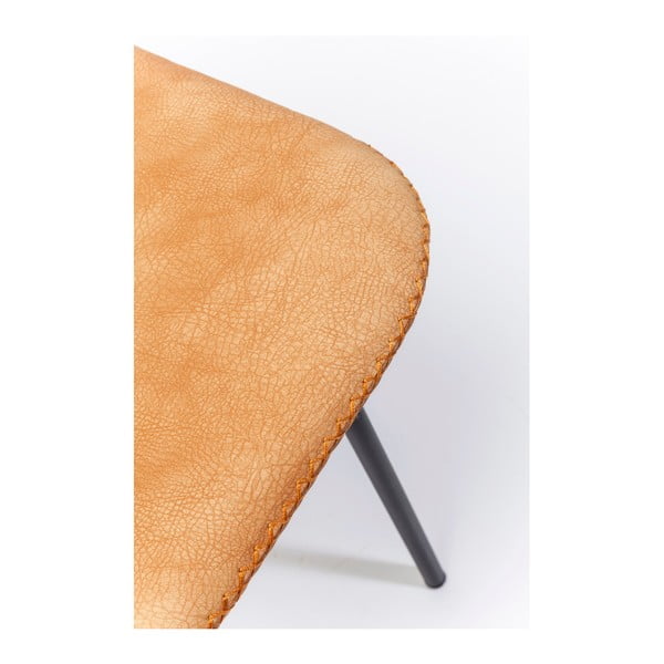 4 oranžinių valgomojo kėdžių rinkinys "Kare Design Barber-image-2