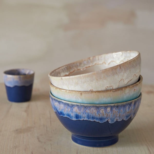 Dubenys iš akmens masės baltos spalvos 4 vnt. ø 15 cm Latte – Costa Nova-image-1