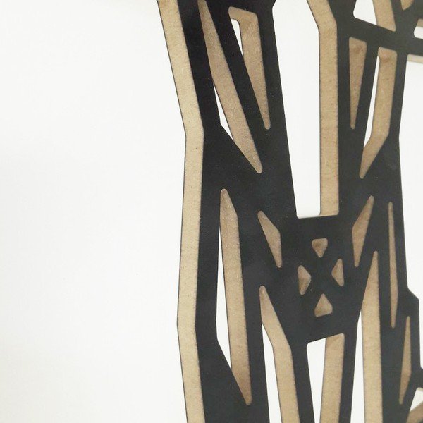 Juoda sienų dekoracija Deer, 39 x 65 cm-image-2