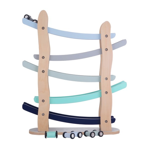 Medinis takelis su žaisliniais automobiliais Kindsgut Run-image-2