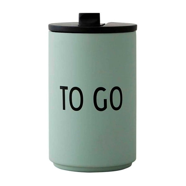 Termo puodelis žalios spalvos 350 ml To Go – Design Letters