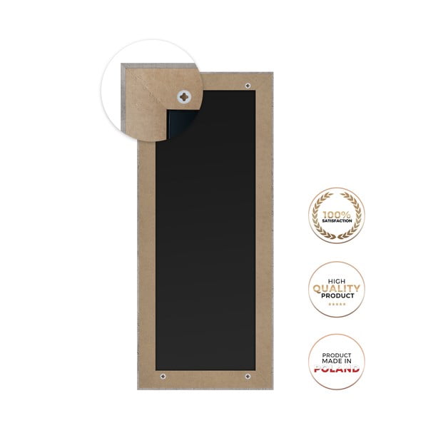 Sieninis baltos medienos dekoro veidrodis Styler Paris, 47 x 147 cm-image-4