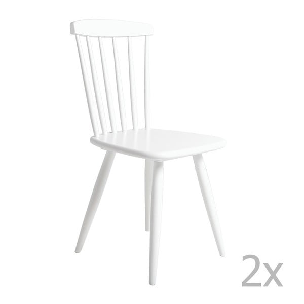 2 baltų valgomojo kėdžių rinkinys "Marckeric Jade
