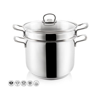 Nerūdijančio plieno puodas makaronams su dangčiu "Orion Anett", 6 l