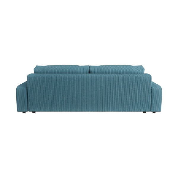 Turkio spalvos iš kordinio velveto sulankstoma/su sandėliavimo vieta sofa 234 cm Sara – Ropez-image-2