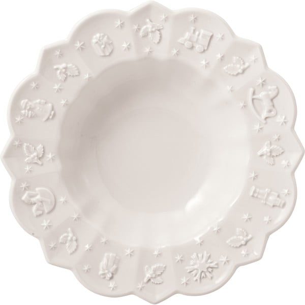 Balta gili porceliano kalėdinė lėkštė Toy´s Delight Villeroy&Boch, ø 23,5 cm