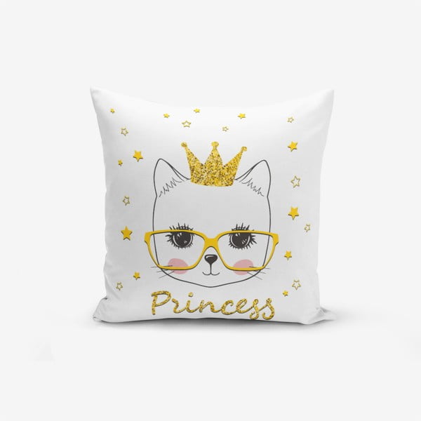 Minimalistiniai pagalvėlių užvalkalai Princess Cat Modern, 45 x 45 cm