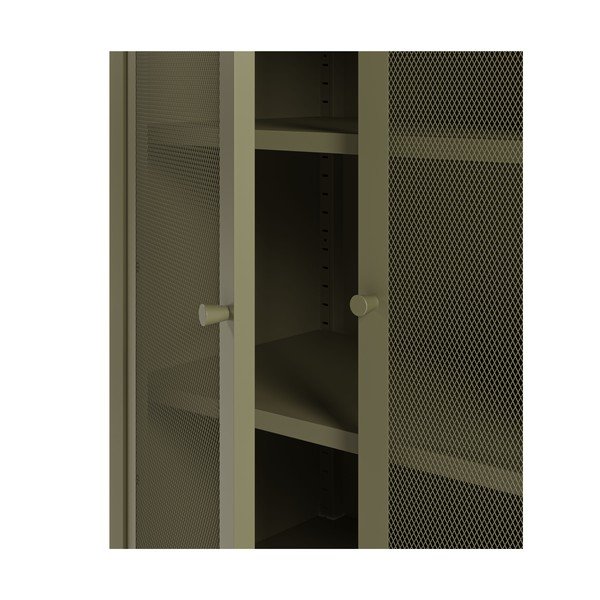 Žalios spalvos iš metalo spintelė 70x100x40 cm Fayna – Marckeric-image-4