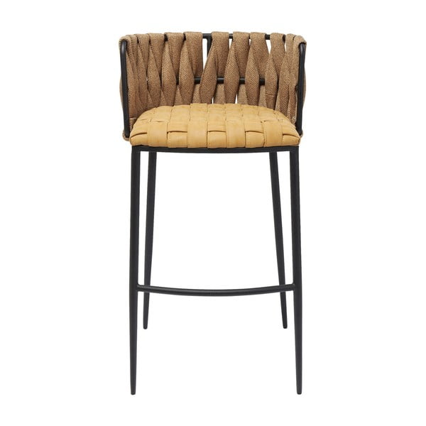 2 geltonų baro kėdžių rinkinys Kare Design Cheerio-image-1