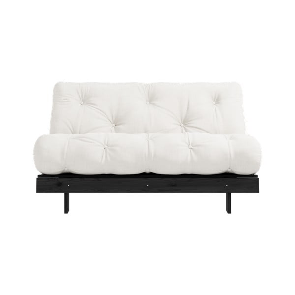 Sulankstoma sofa kreminės spalvos 140 cm Roots Black Night – Karup Design