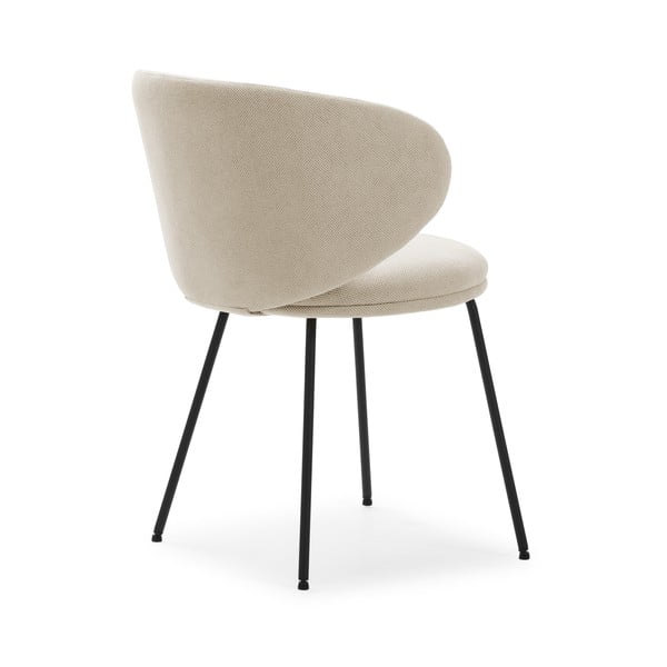 Smėlio spalvos iš audinio valgomojo kėdžių komplektas 2 vnt. Rush – Marckeric-image-4