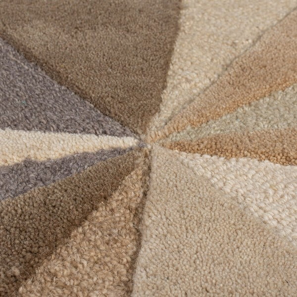 Iš vilnos kilimas smėlio spalvos 160x230 cm Reverie – Flair Rugs-image-2