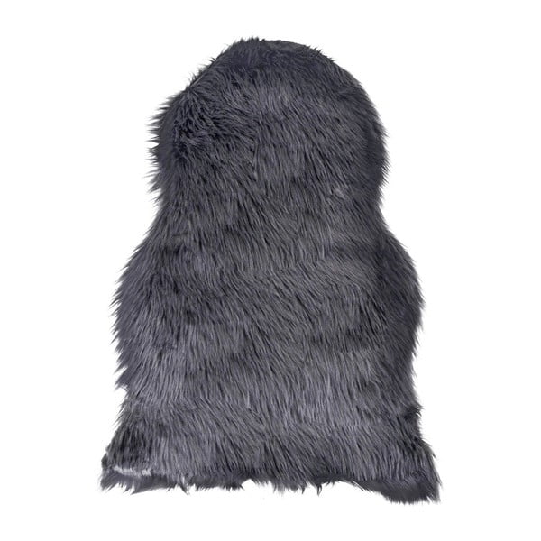 Sintetinė oda ir kailis antracito spalvos 50x85 cm – House Nordic