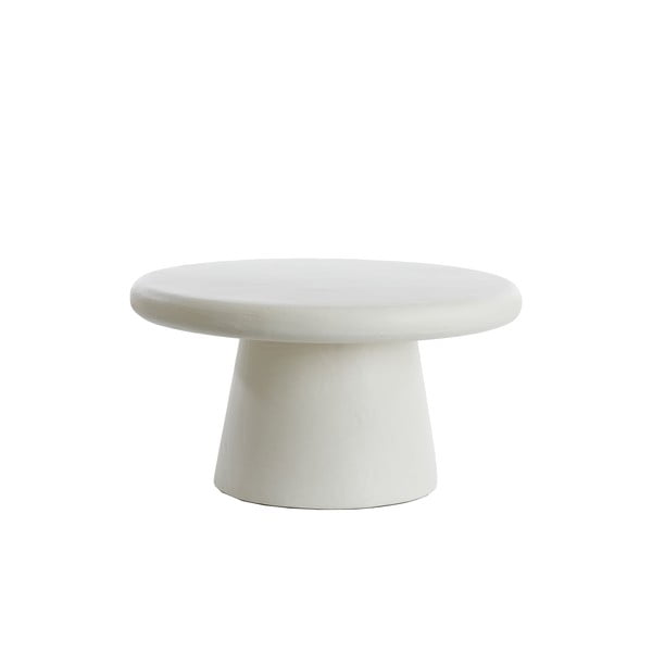 Apvalios formos kavos staliukas baltos spalvos ø 70 cm Kulona – Light & Living
