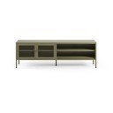 Žalios spalvos iš metalo TV spintelė 160x50x35 cm Fayna – Marckeric