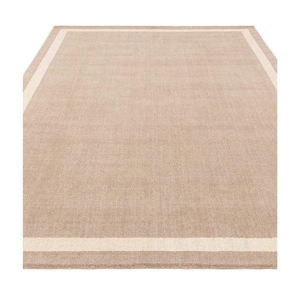 Rankų darbo iš vilnos kilimas smėlio spalvos 68x240 cm Albi – Asiatic Carpets-image-2