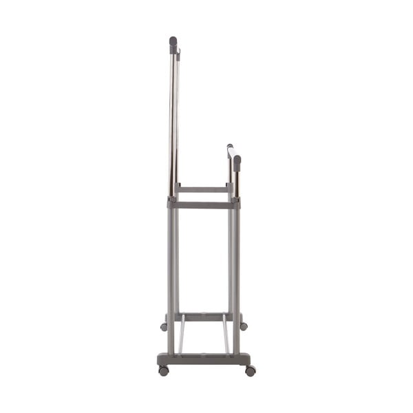 Iš metalo teleskopinė/su ratukais drabužių kabykla sidabrinės spalvos – Premier Housewares-image-4