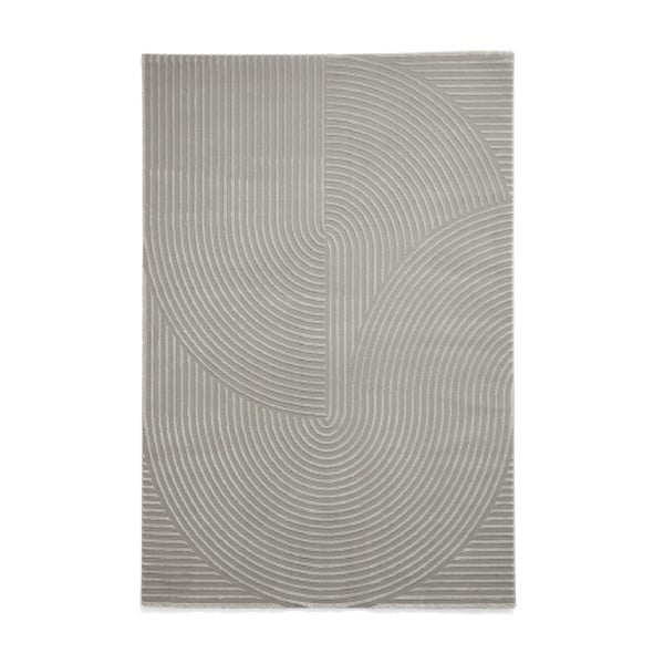 Skalbiamas iš perdirbto pluošto kilimas šviesiai pilkos spalvos 120x170 cm Flores – Think Rugs
