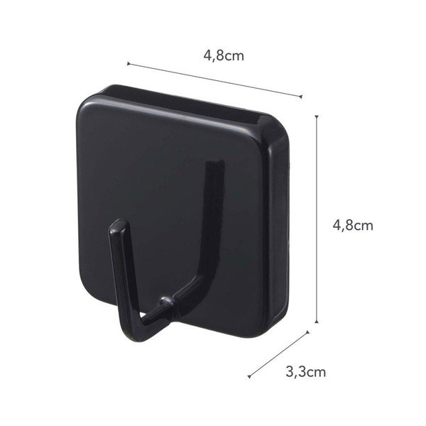 Juodas magnetinis kabliukas YAMAZAKI Tower-image-2