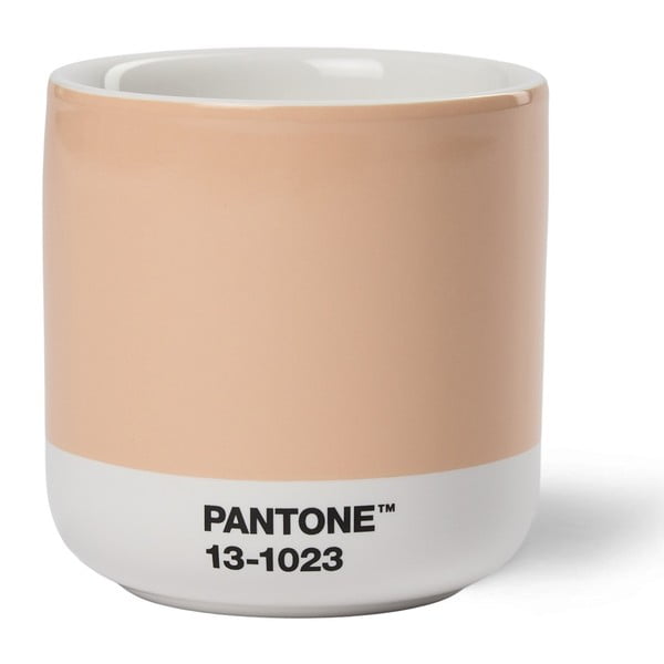 Puodelis iš keramikos oranžinės spalvos 175 ml Cortado Peach Fuzz 13-1023 – Pantone