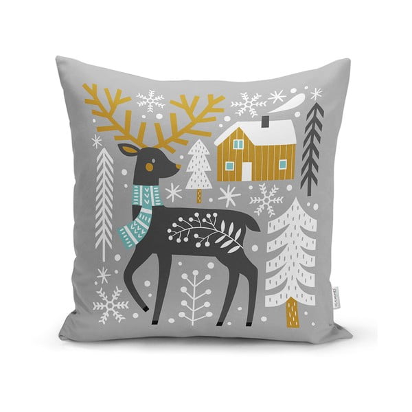 Dekoratyvinis pagalvės užvalkalas su Kalėdų motyvu 43x43 cm – Mila Home