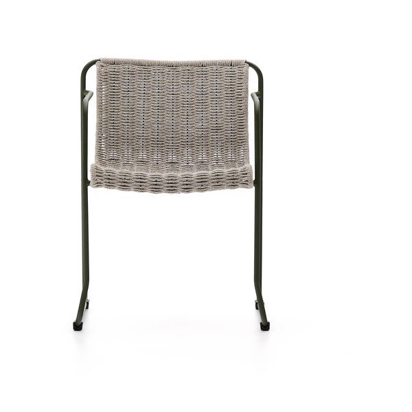 Pilkai žalios spalvos metalinė sodo kėdė Maurina – Kave Home-image-2