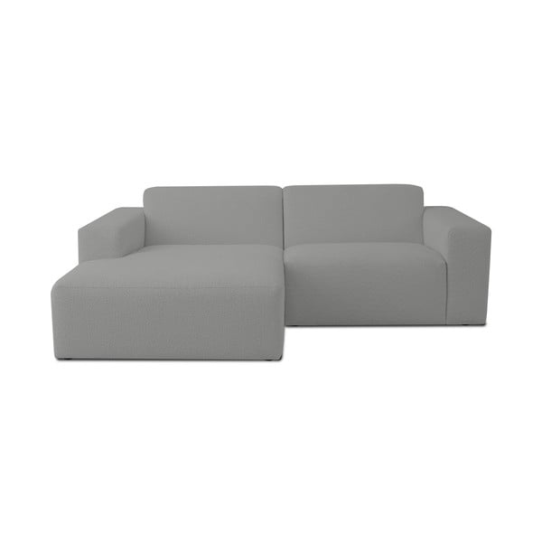 Iš boucle kampinė sofa pilkos spalvos (su kairiuoju kampu) Roxy – Scandic