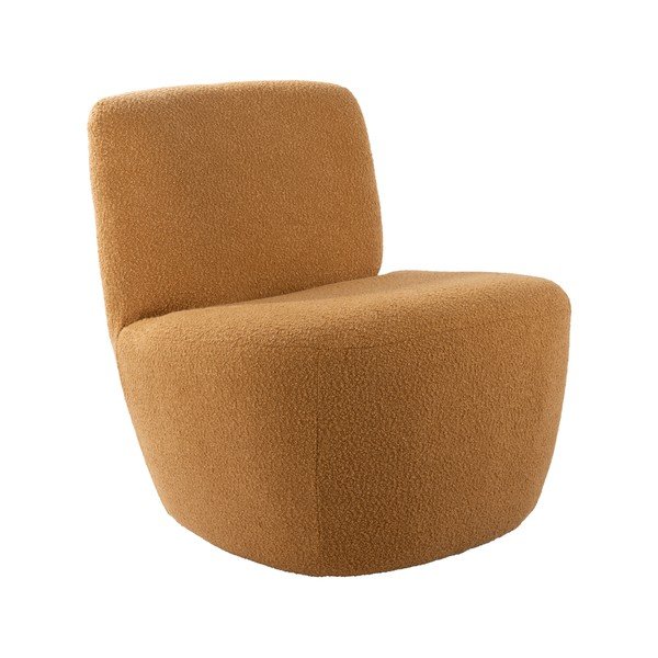 Iš boucle krėslas geltonos spalvos Ada – Leitmotiv