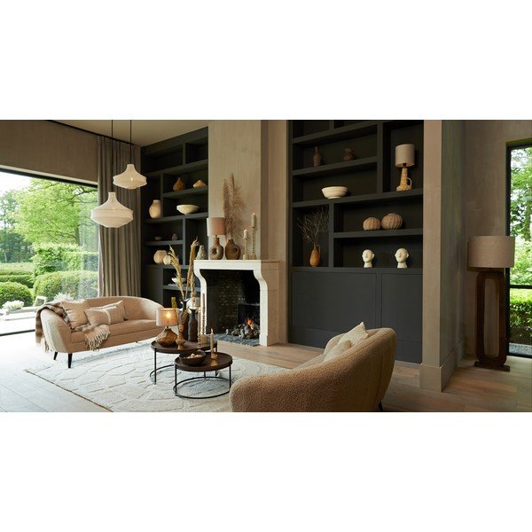 Šviestuvo gaubtas kreminės spalvos ø 50 cm Viggo – Light & Living-image-3