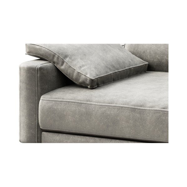 Pilka dirbtinės odos sofa MESONICA Musso, 173 cm-image-4
