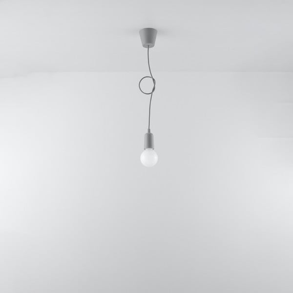 Kabantis šviestuvas pilkos spalvos ø 5 cm Rene – Sollux-image-3