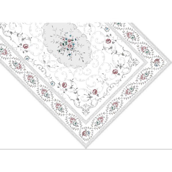 Baltai pilkas kilimas Vitaus Flora, 120 x 180 cm-image-1