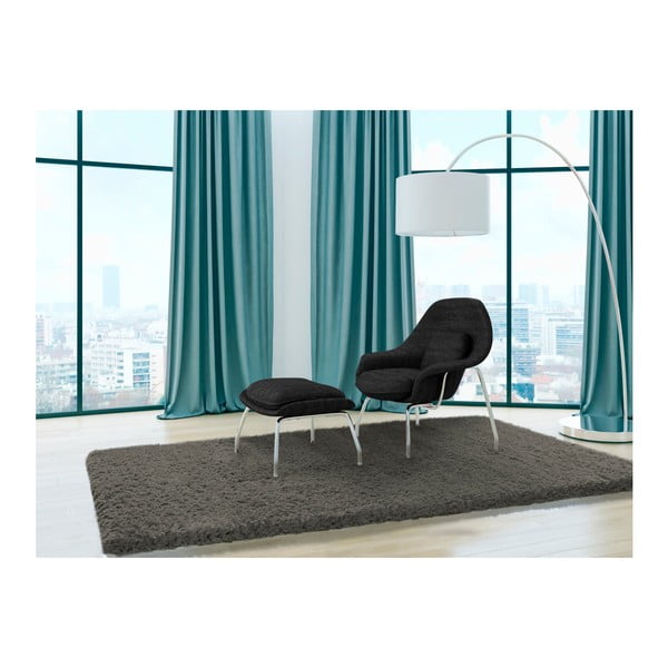 Tamsiai pilkas kilimas Universal Floki Liso, 200 x 290 cm-image-1