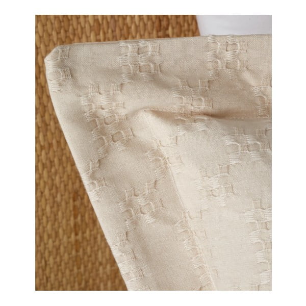 Iš medvilnės viengulė patalynė smėlio spalvos 135x200 cm Waffle Circle – Bianca-image-4