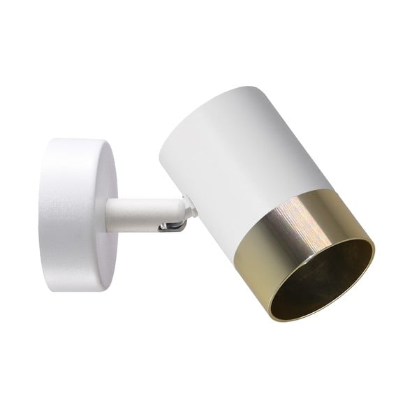 Sieninė lempa baltos spalvos/auksinės spalvos Tobi – Candellux Lighting