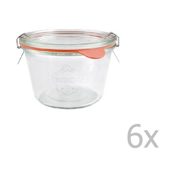 6 stiklainių rinkinys Weck Sturz, 370 ml